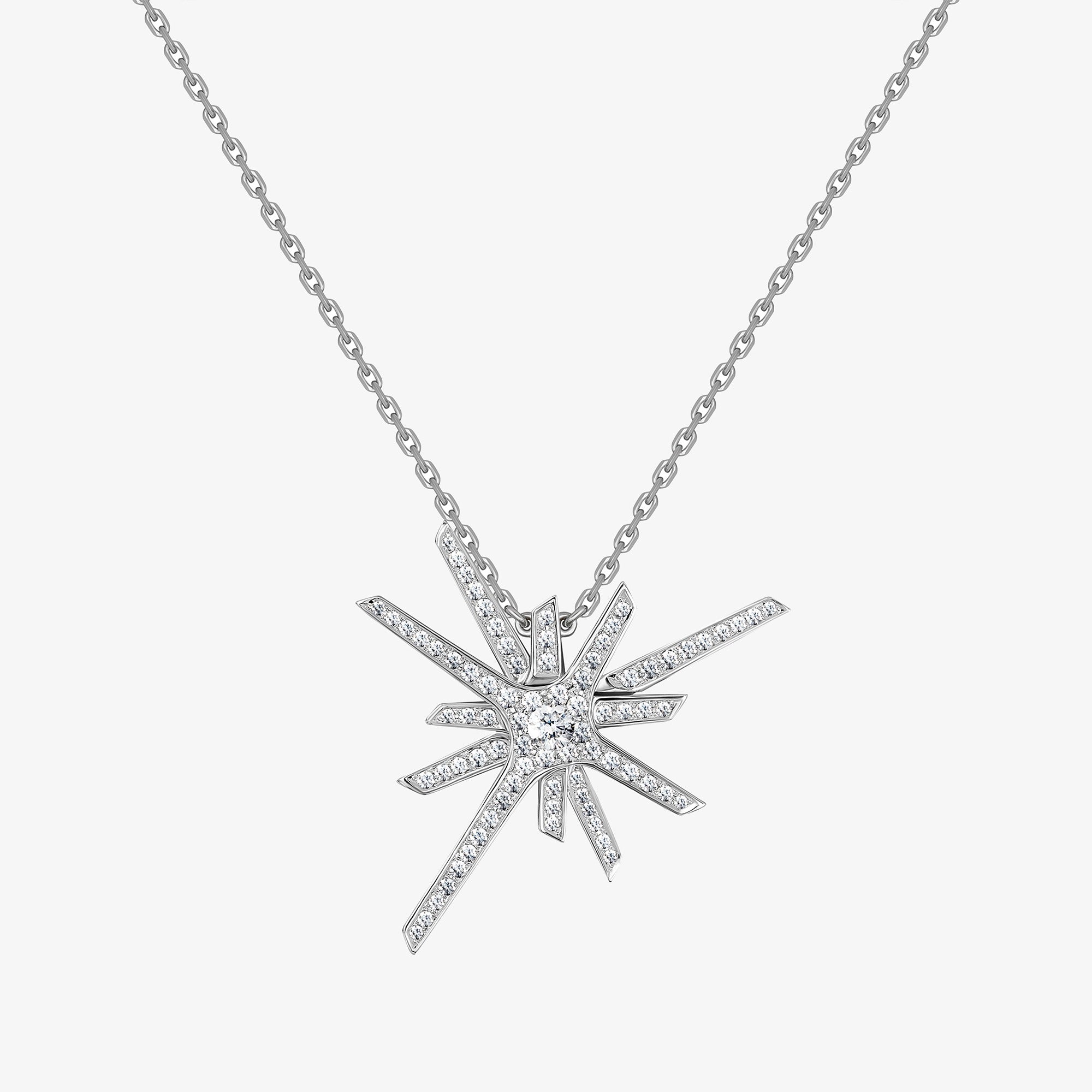 عقد ماسي كبير الحجم من مجموعة ضوء