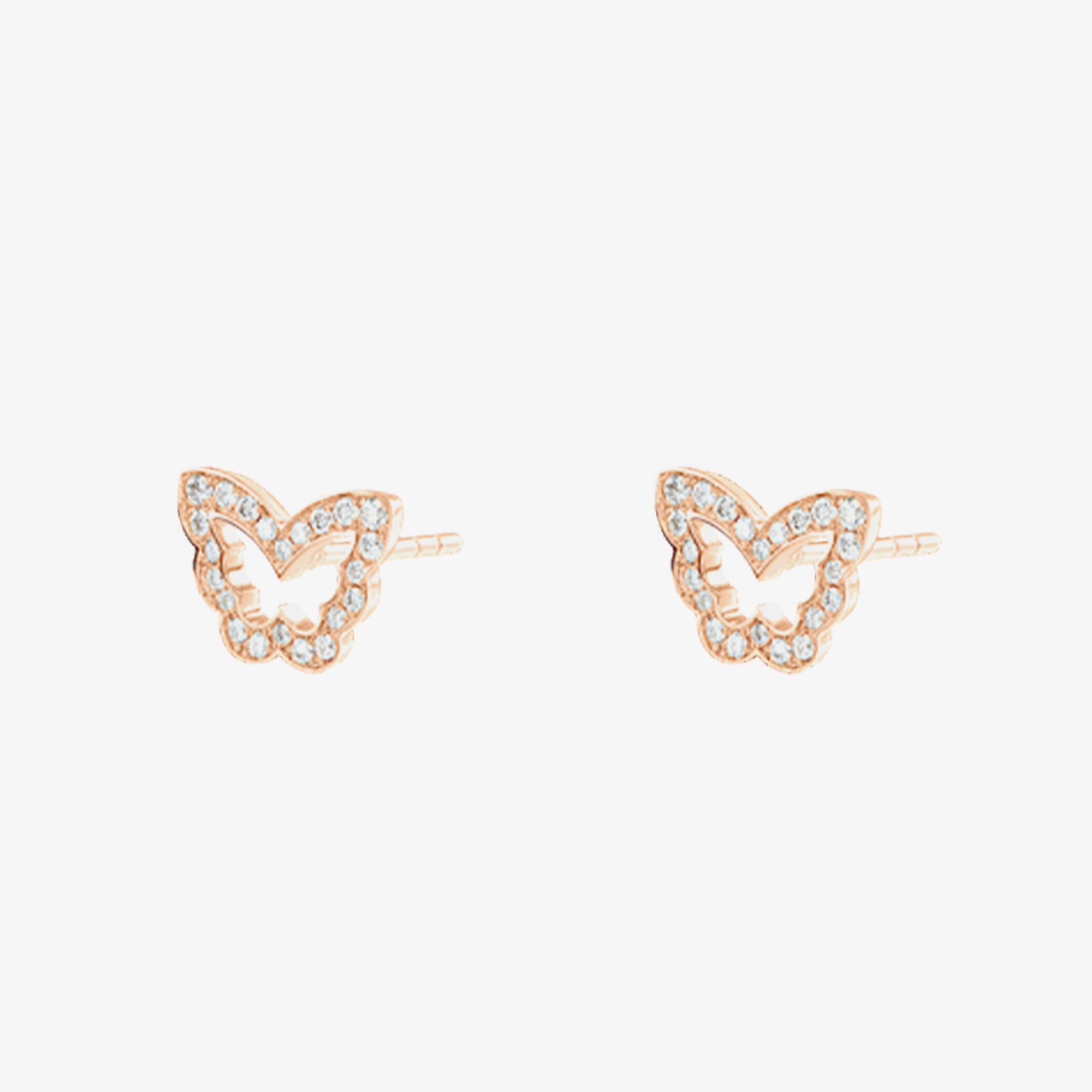 Diamond Butterfly Earring