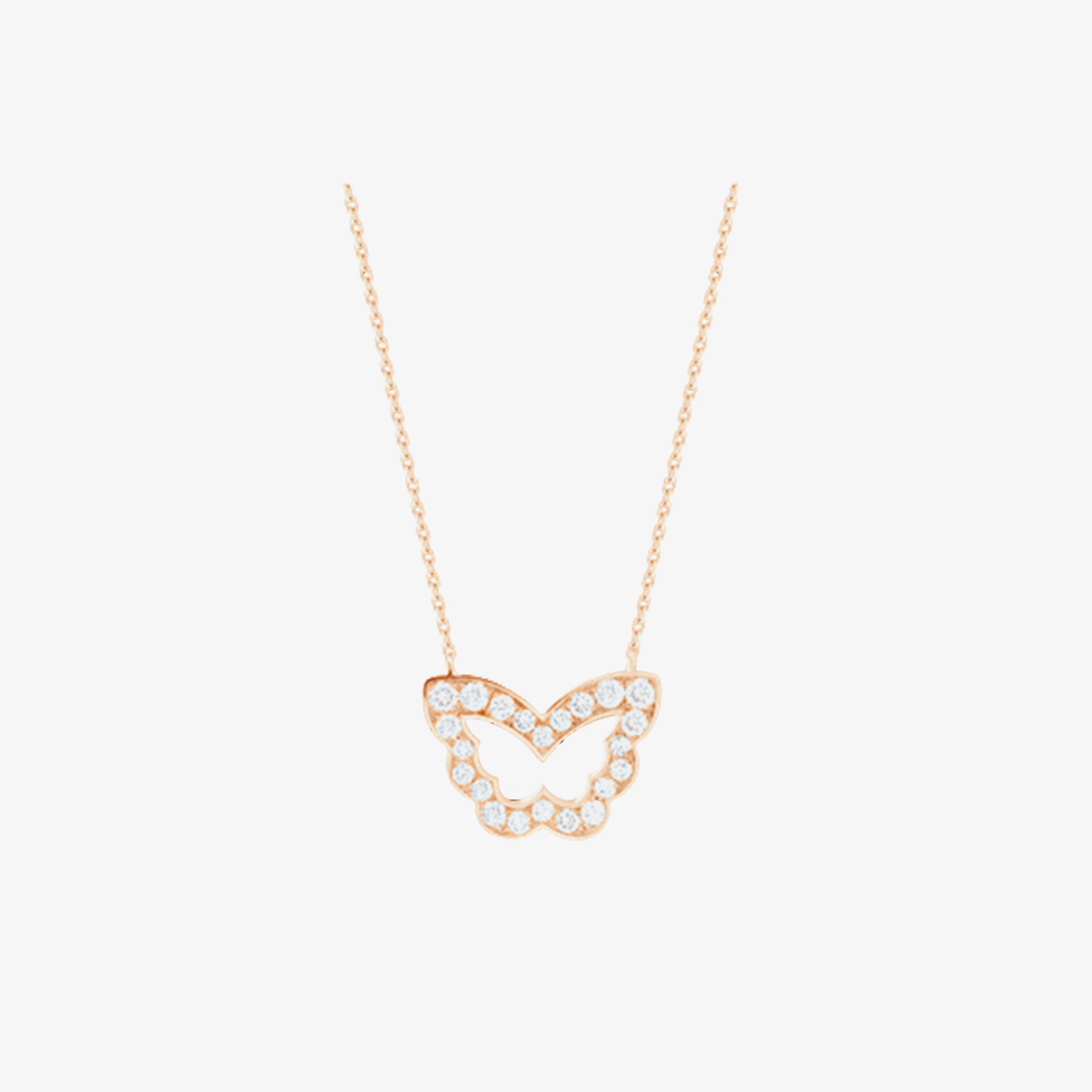 Diamond Butterfly Necklace
