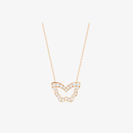 Diamond Butterfly Necklace - NECKLACE WOMAN by Samra Jewellery