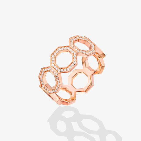 Dibla Diamond Rose Gold Band – Samra Jewellery