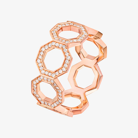 Dibla Turath Diamond Rose Gold Band - RING WOMAN by Samra Jewellery