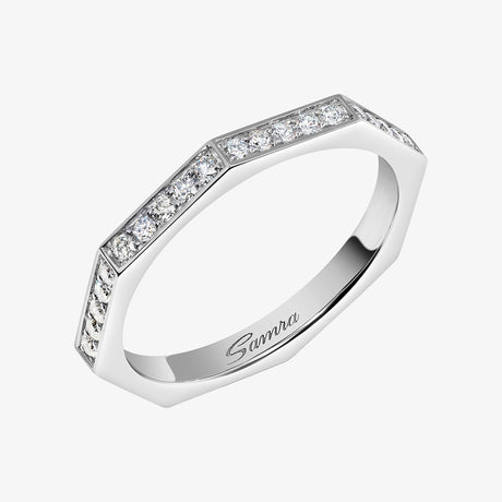 Dibla Turath Diamond Platinum Men Band - RING MAN by Samra Jewellery
