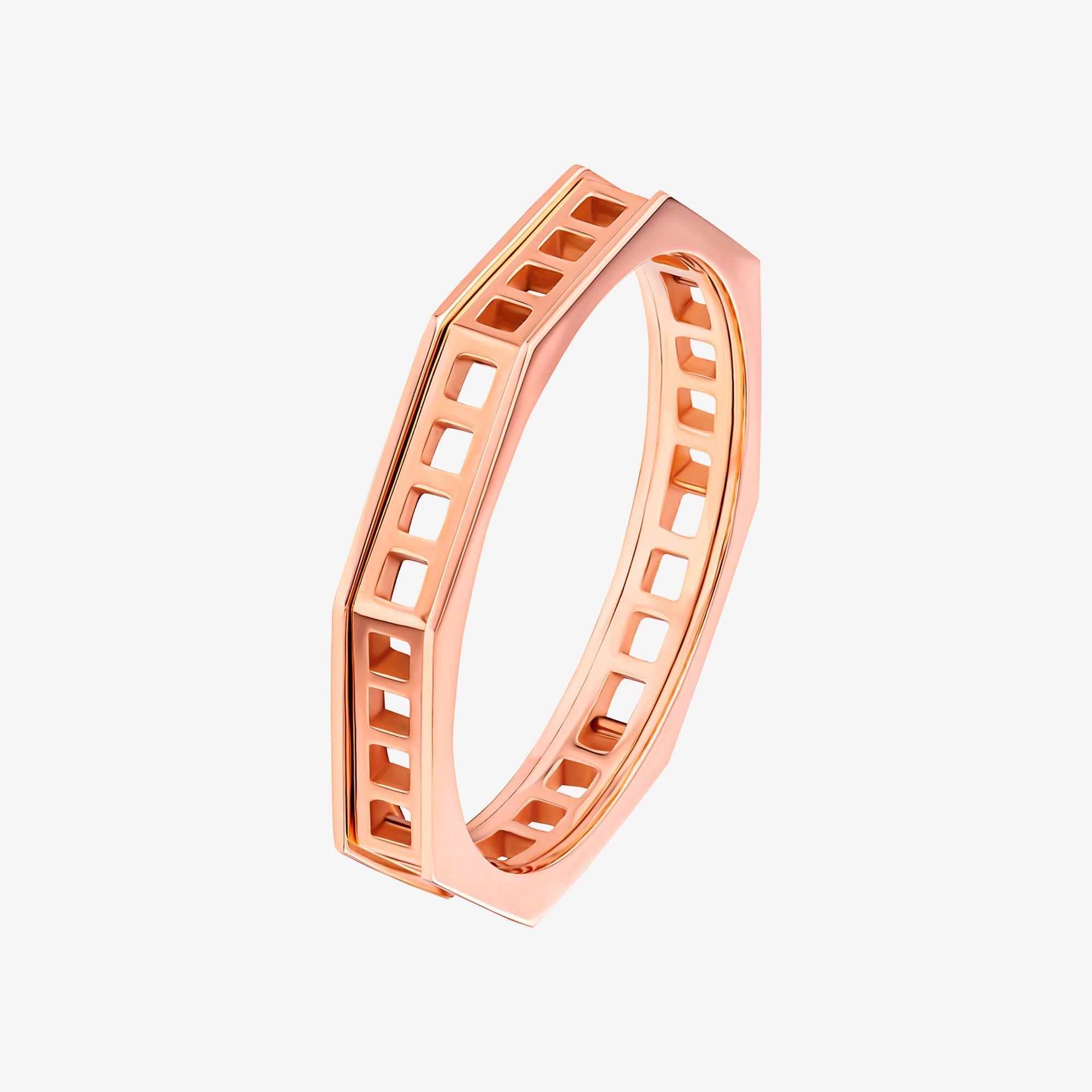 خاتم دهبي زهري من دبلة تراث