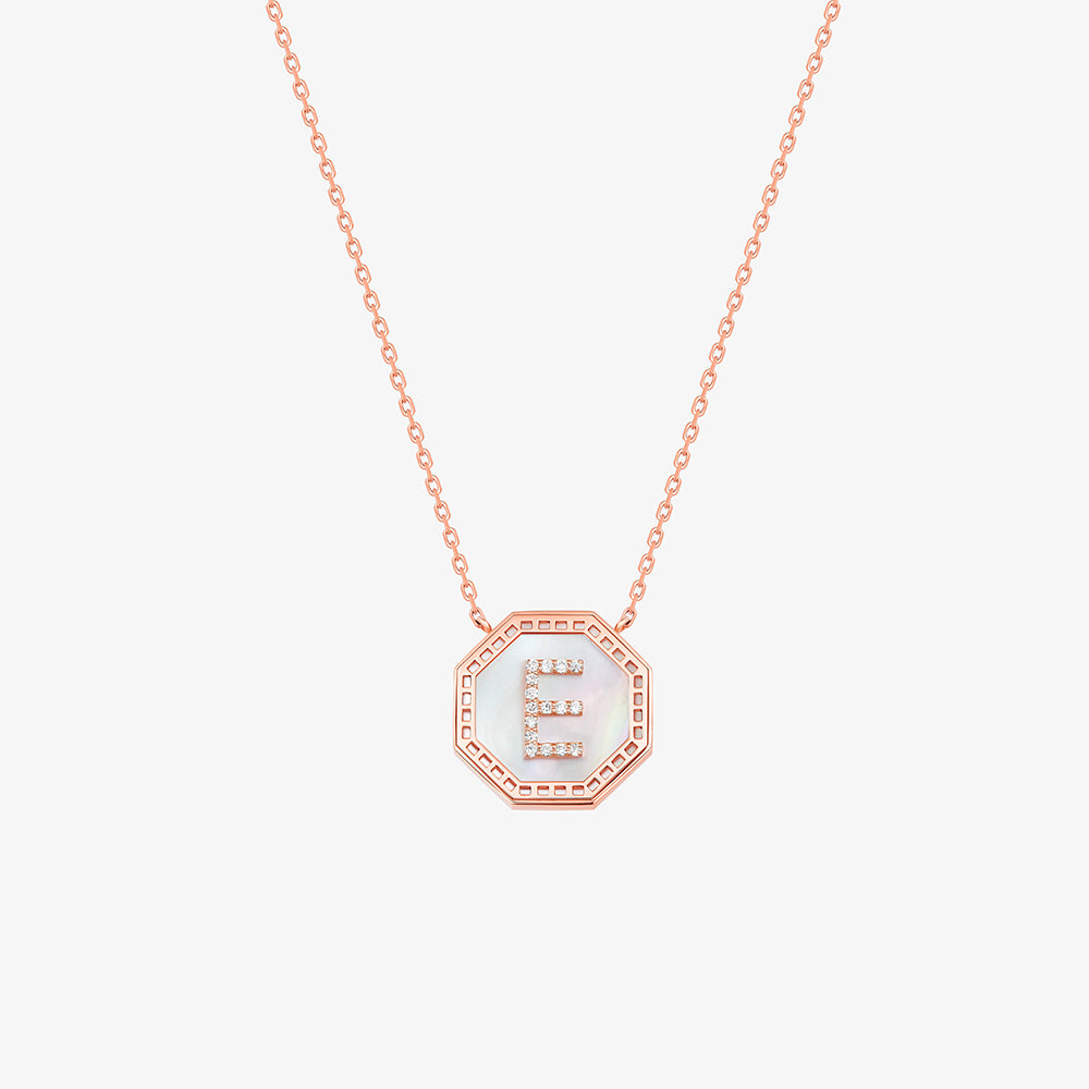 Harf Turath Letter E Necklace - NECKLACE WOMAN by Samra Jewellery
