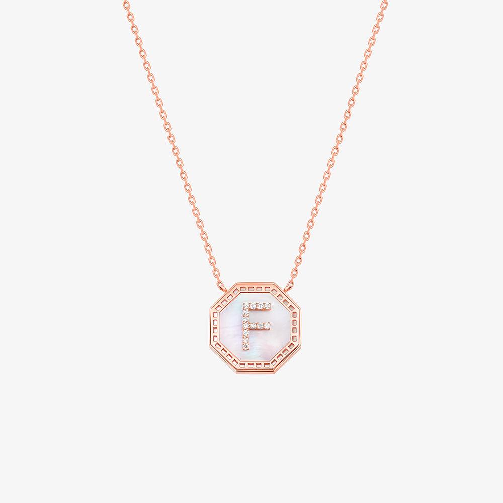 Harf Turath Letter F Necklace - NECKLACE WOMAN by Samra Jewellery