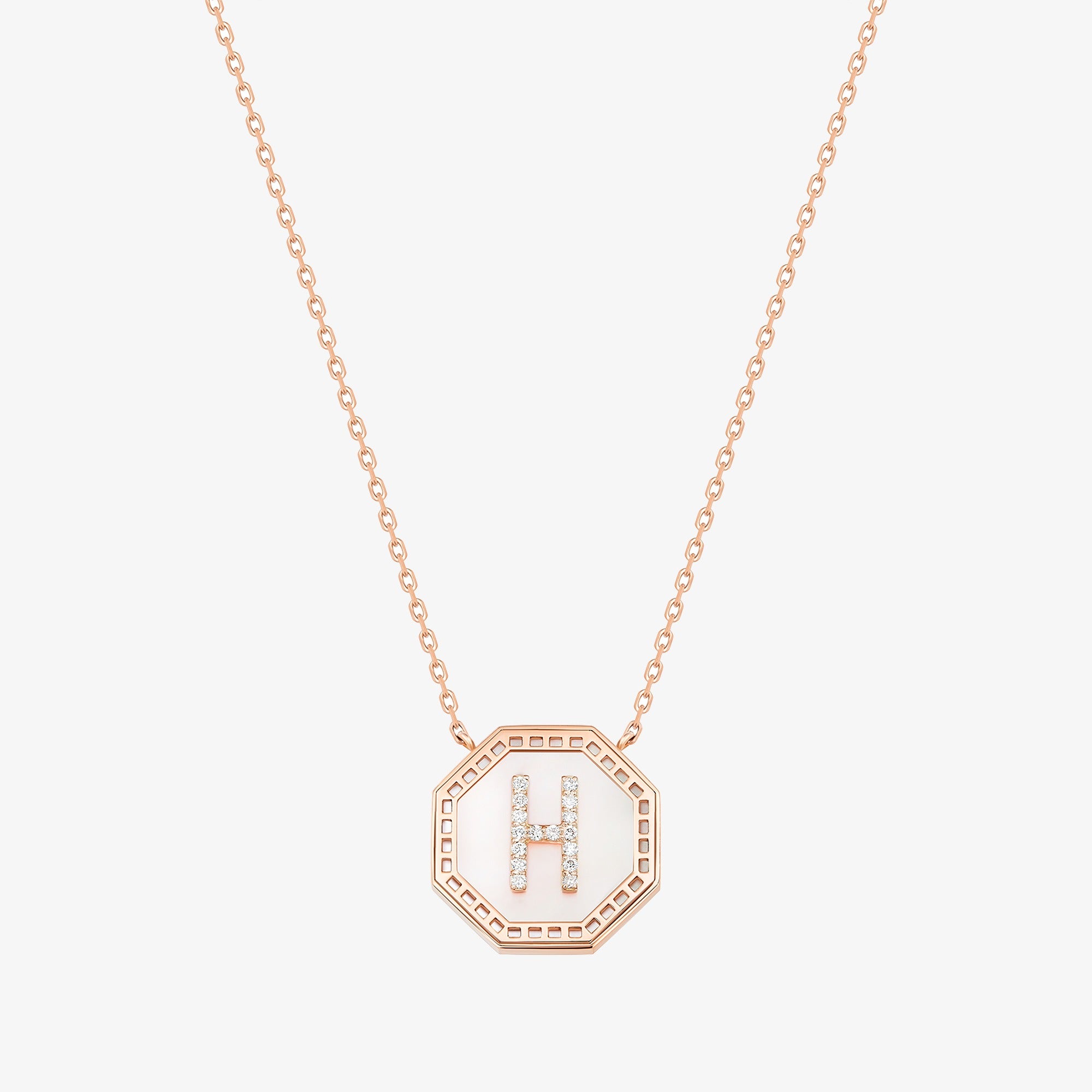 Harf Turath Letter H Necklace
