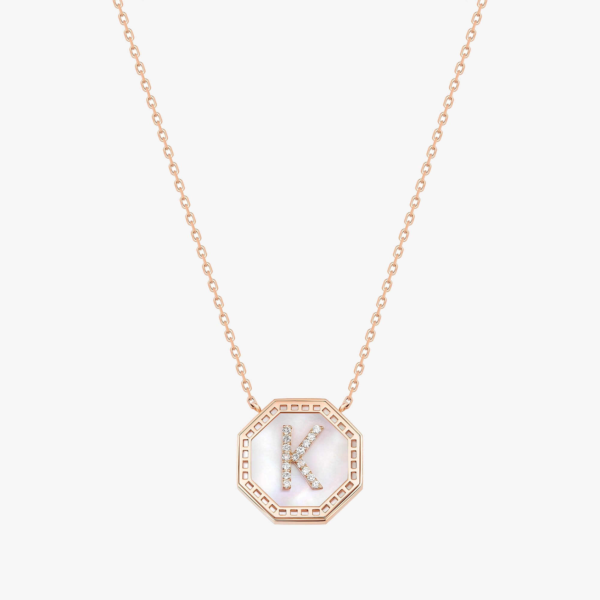 Harf Turath Letter K Necklace
