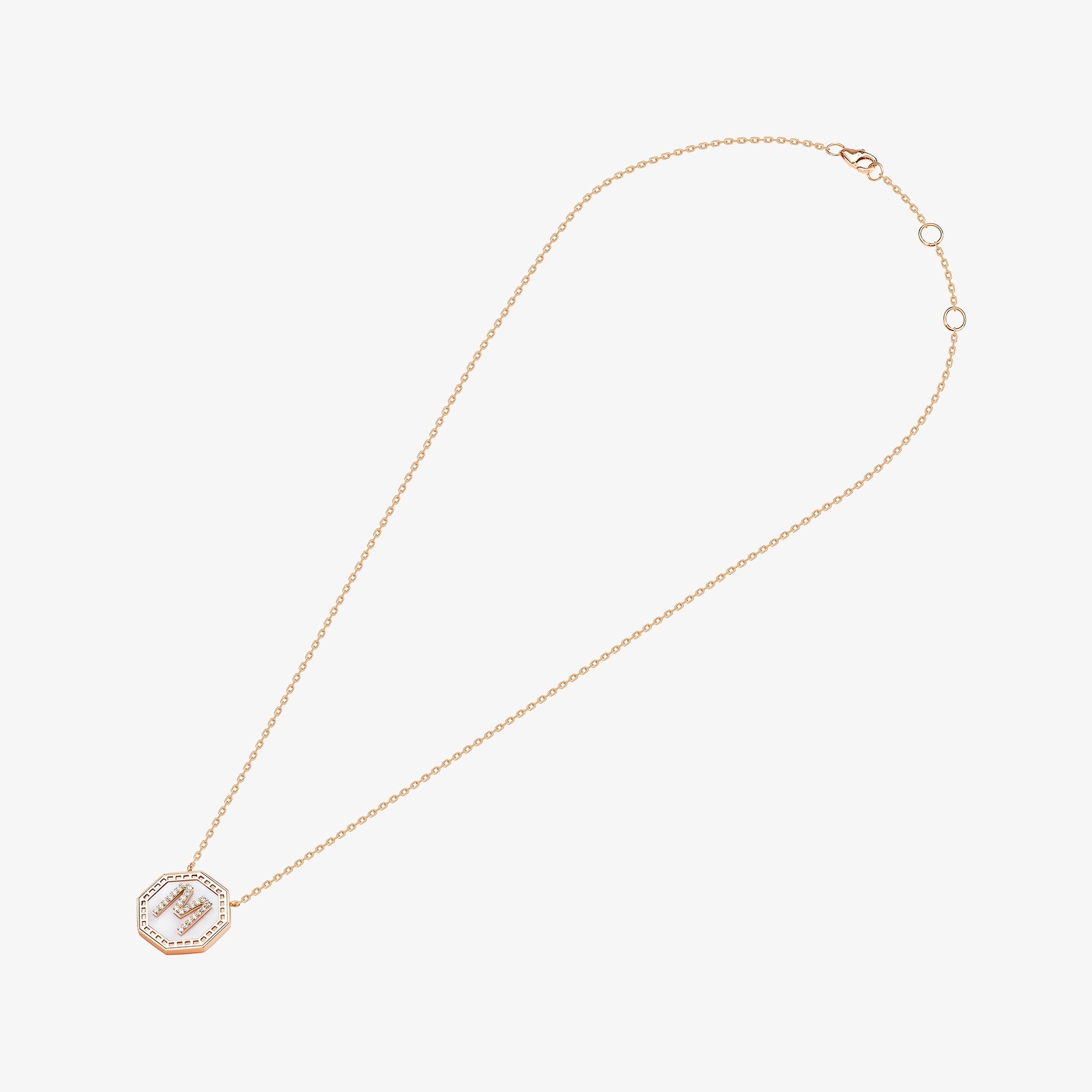 Harf Turath Letter M Necklace