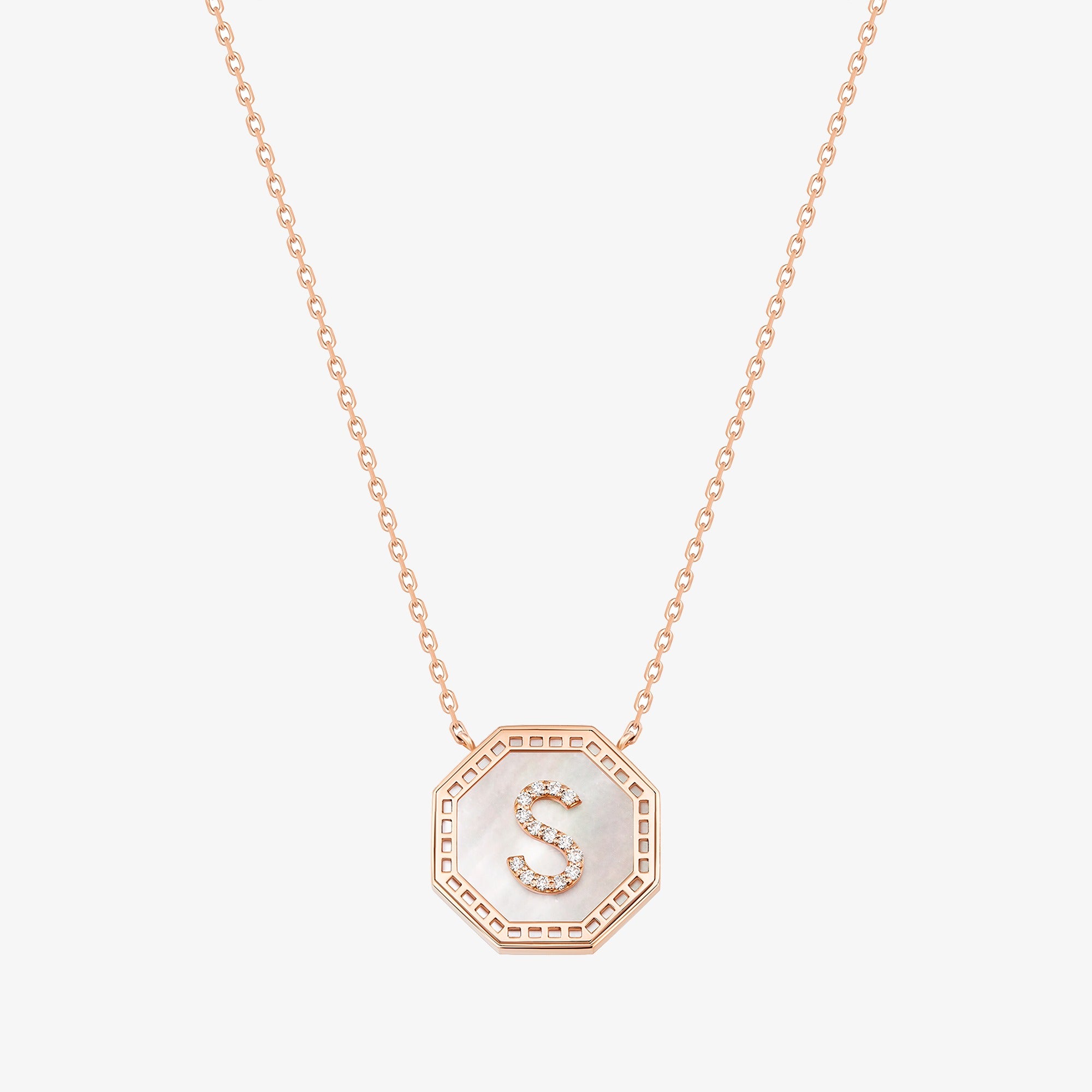 Harf Turath Letter S Necklace