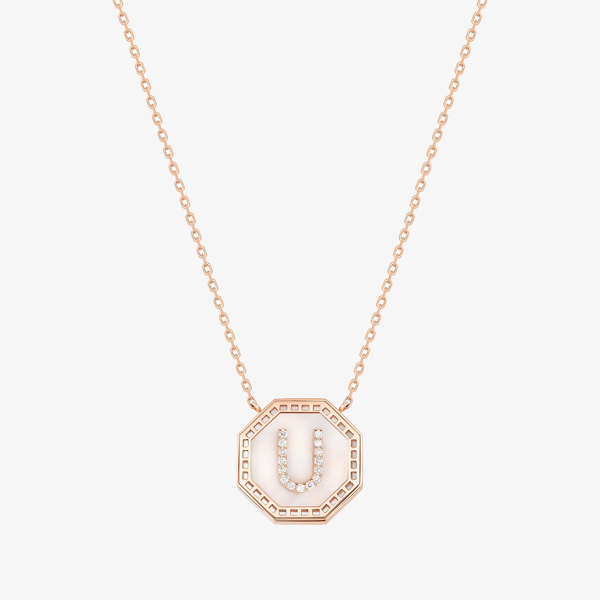 Harf Turath Letter U Necklace