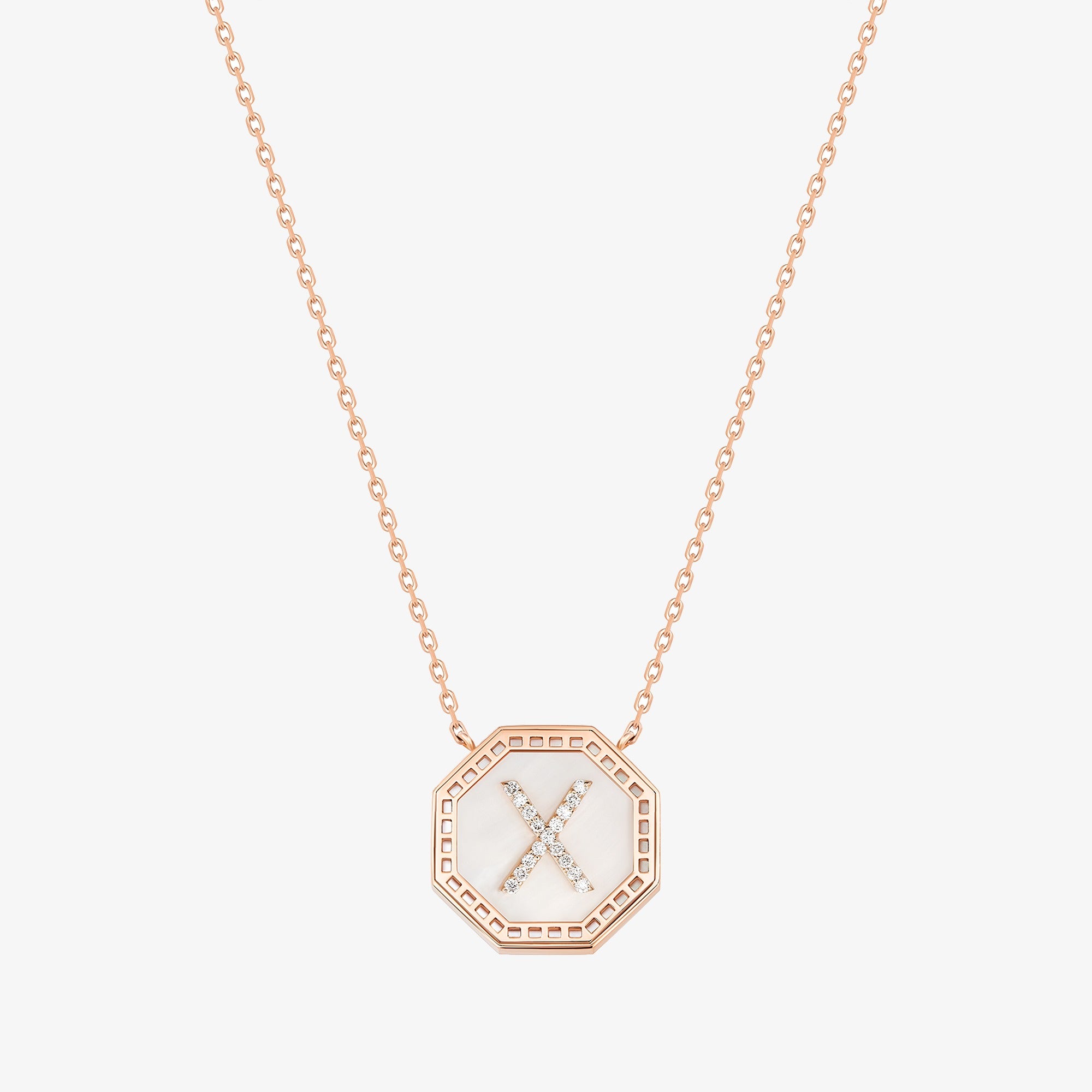Harf Turath Letter X Necklace