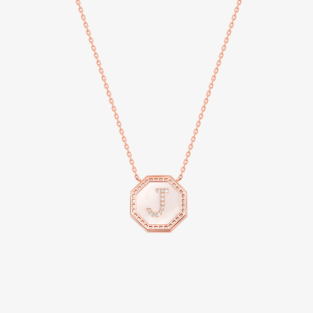 Harf Turath Letter J Necklace - NECKLACE WOMAN by Samra Jewellery