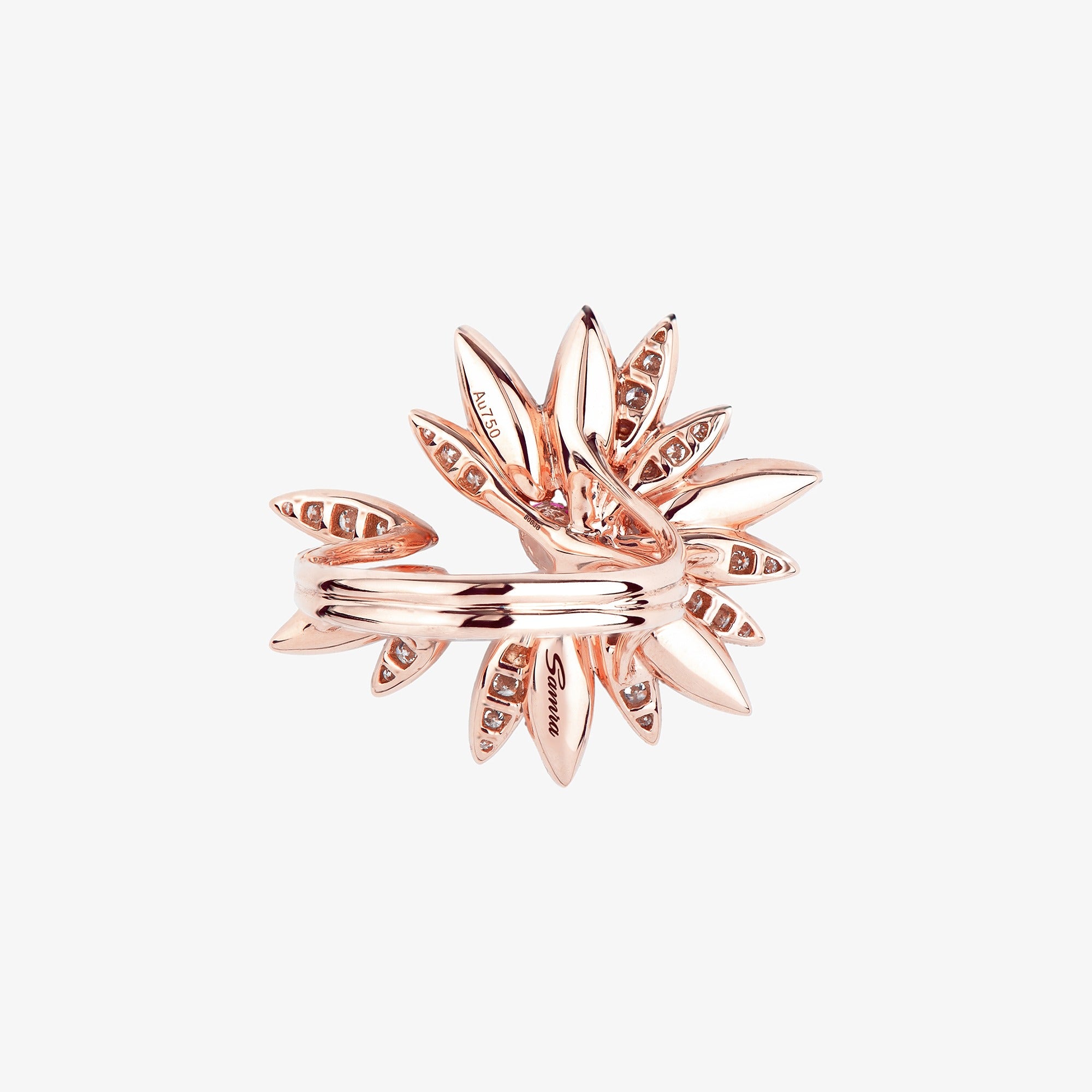 Love Me, Love Me Not Rose Gold Pink Sapphire Ring
