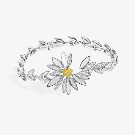 Love Me, Love Me Not White Gold Yellow Sapphire Bracelet - BRACELET WOMAN by Samra Jewellery