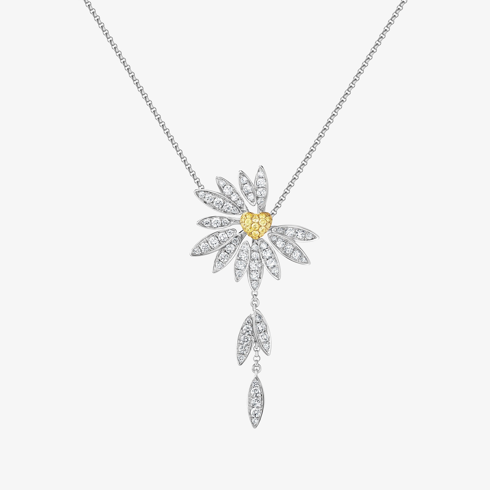 Love Me, Love Me Not Dangling Necklace