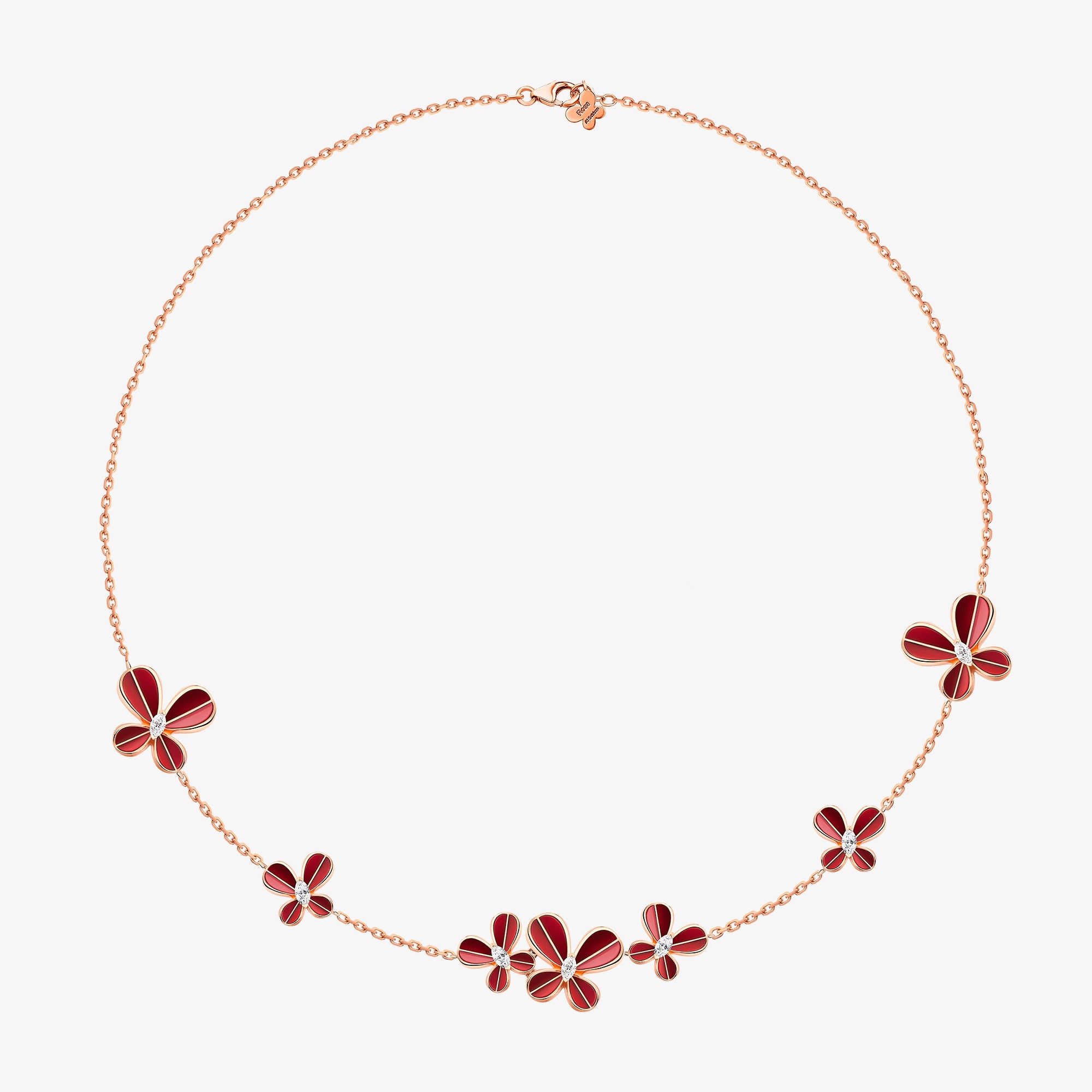 Marquise Butterfly Rose Gold Choker