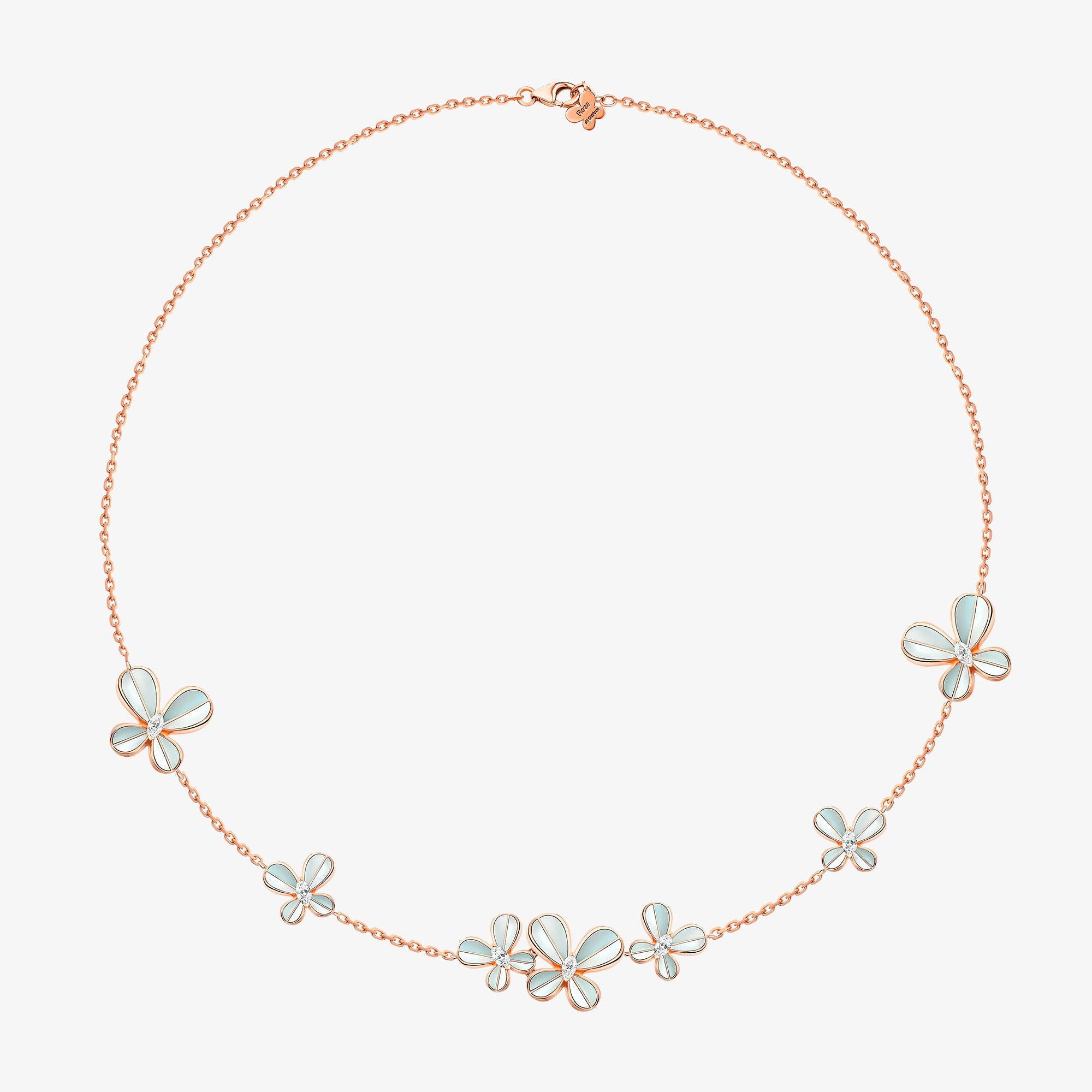 Marquise Butterfly Rose Gold Choker
