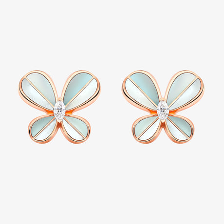 Marquise Butterfly Rose Gold Large Earring - EARRING WOMAN by Samra Jewellery