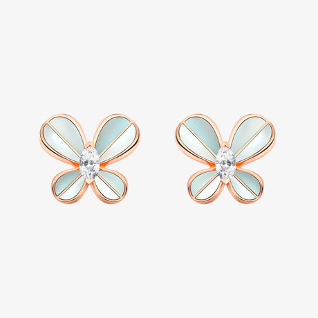 Marquise Butterfly Rose Gold Small Earring - EARRING WOMAN by Samra Jewellery