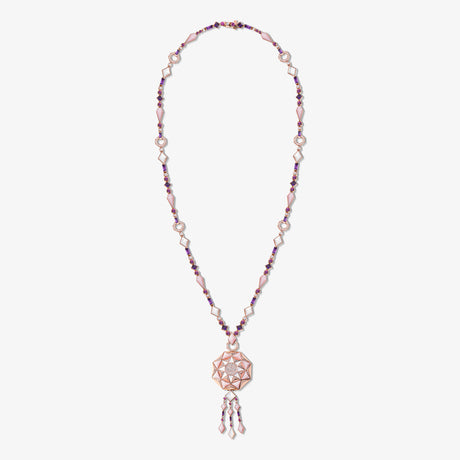 Sarh Blush Pink Diamond Necklace - NECKLACE WOMAN by Samra Jewellery