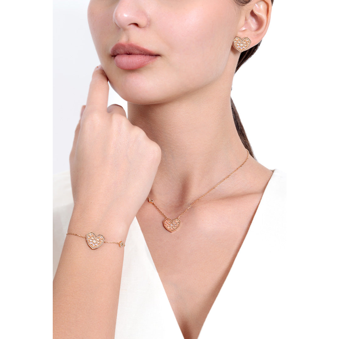 Qalb Turath Small Earrings - Samra Jewellery - Diamond Jewellery - TURATH