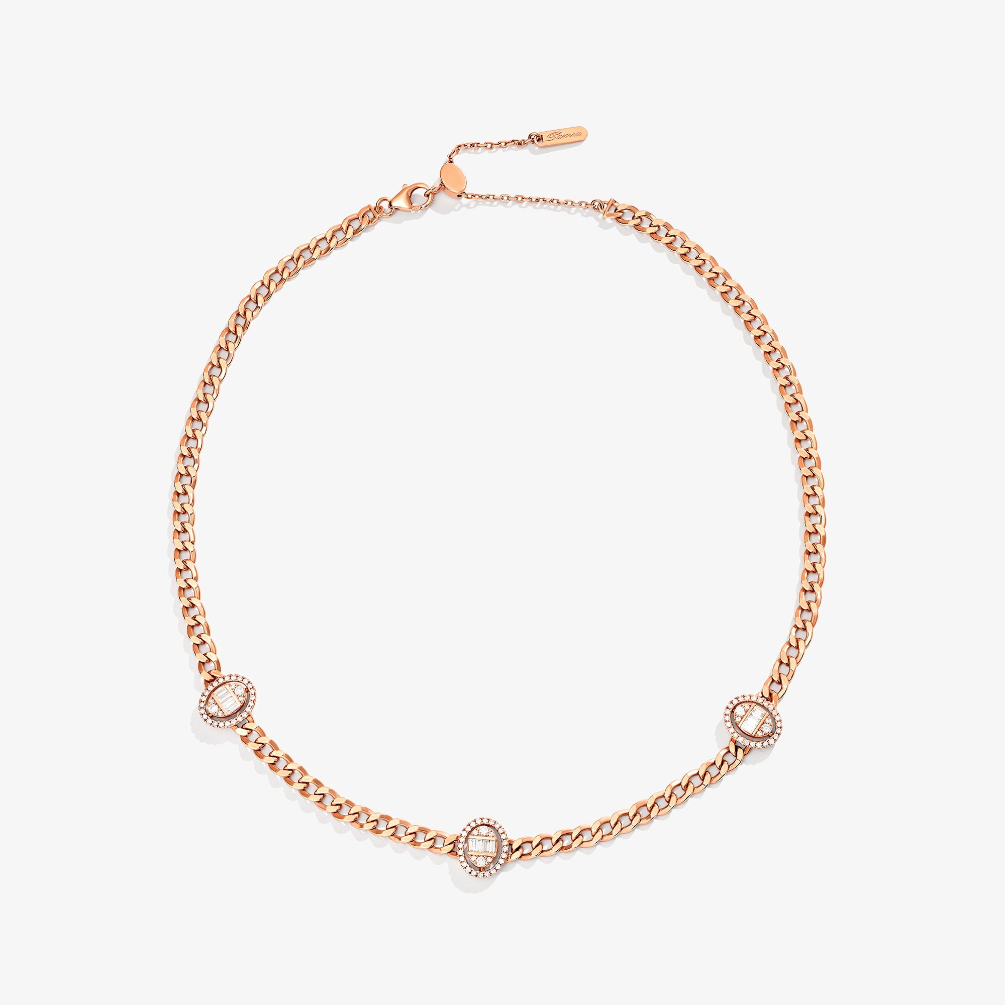 Quwa Three Oval Necklace