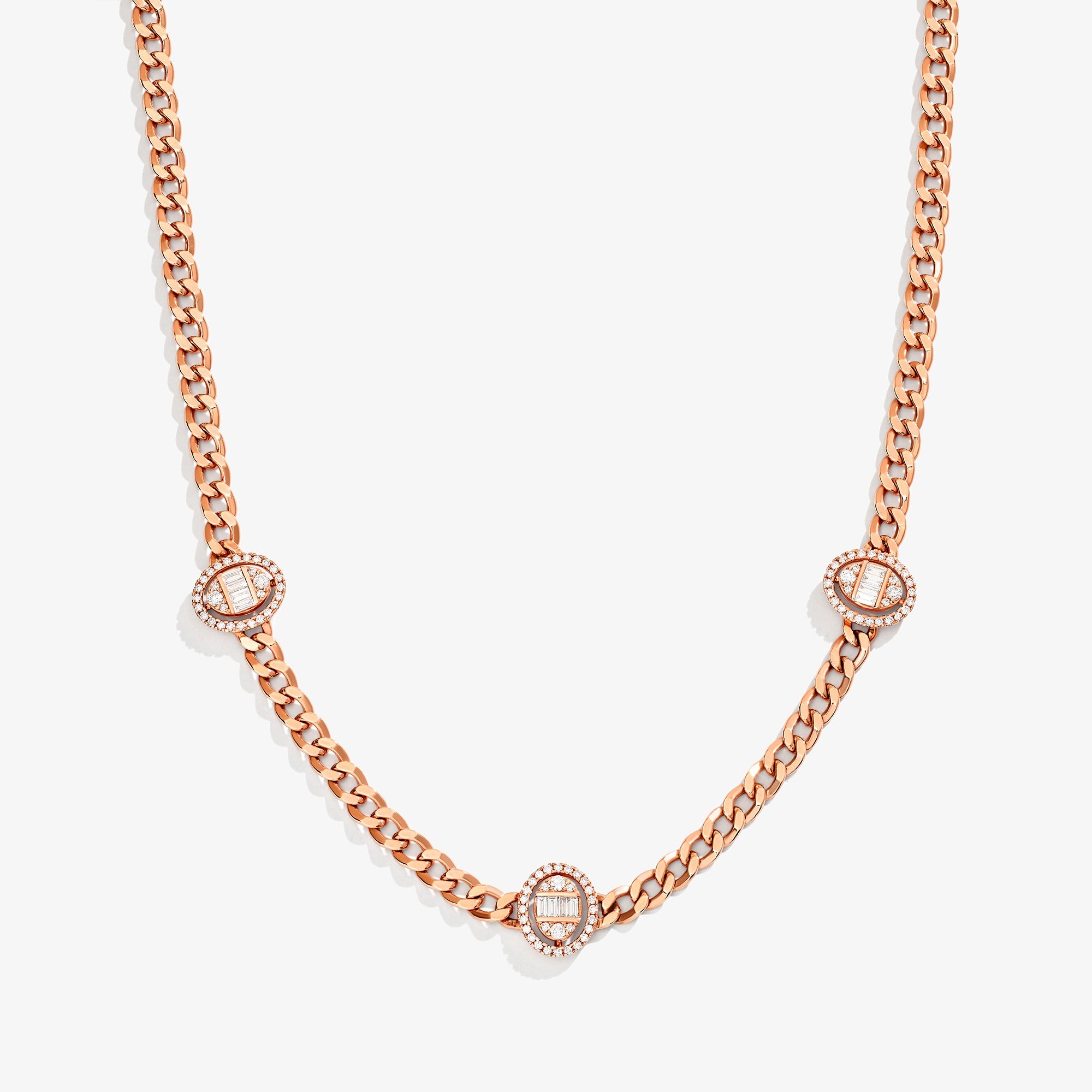 Quwa Three Oval Necklace