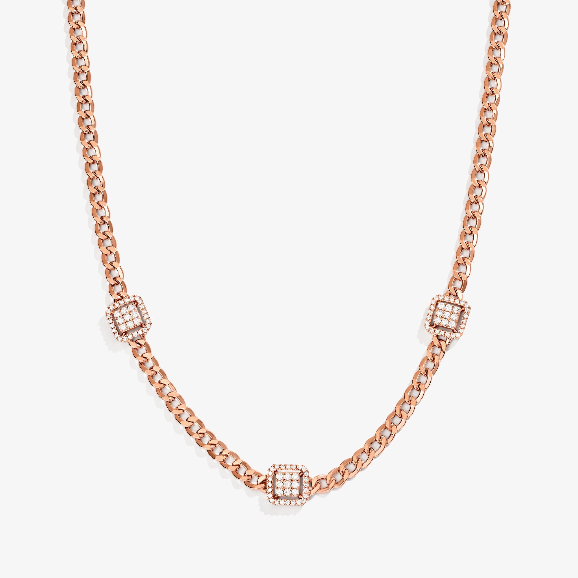 Quwa Three Square Necklace