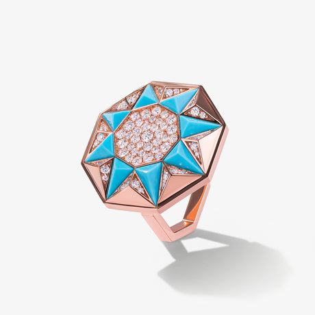 Sarh Royal Blue Diamond Ring - RING WOMAN by Samra Jewellery