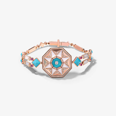 Sarh Kayan Turquoise & Mother of Pearl Bracelet - BRACELET WOMAN by Samra Jewellery