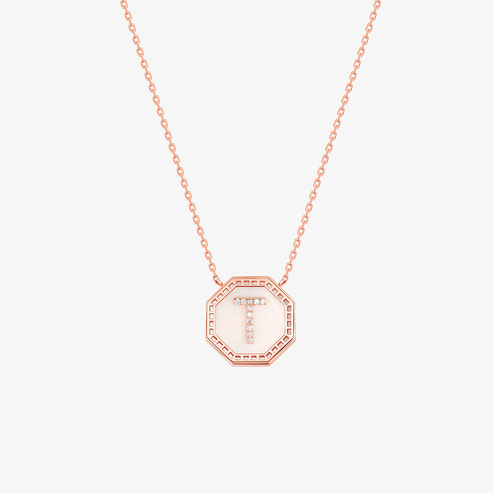 Harf Turath Letter T Necklace - NECKLACE WOMAN by Samra Jewellery