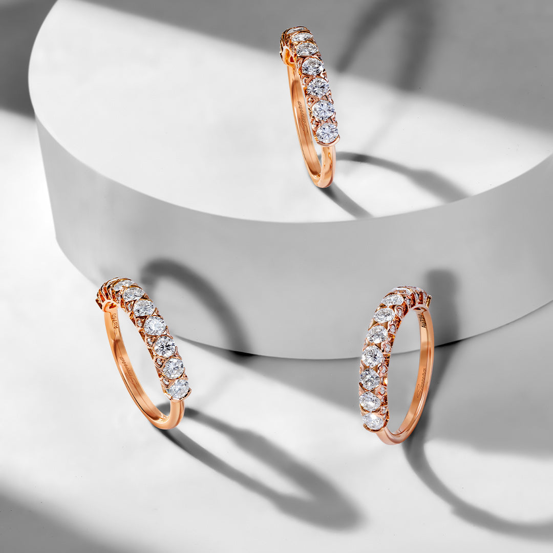 Thalj Rose Gold Diamond Ring - Samra Jewellery - Diamond Jewellery - THALJ