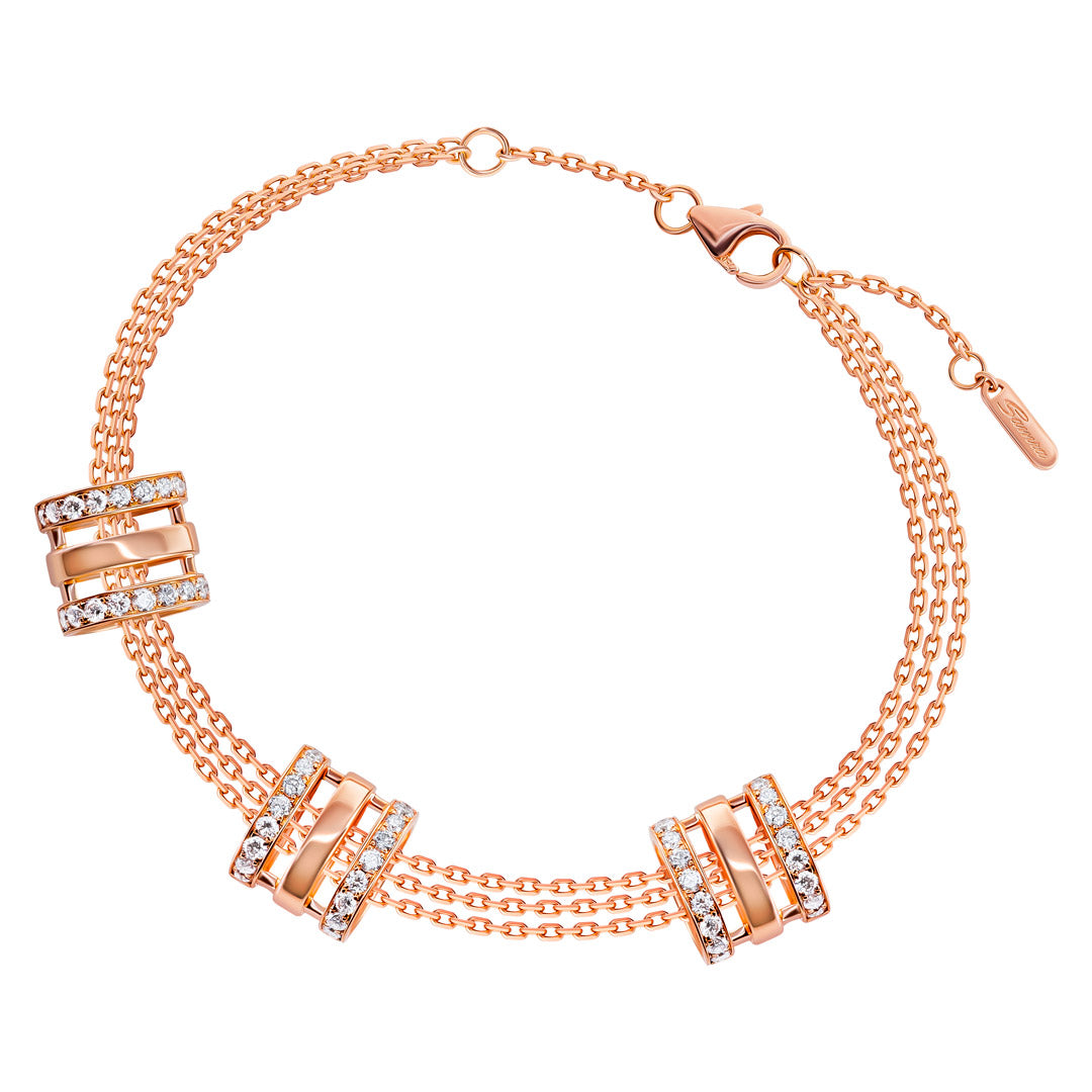 Wid Rose Gold Diamond Bracelet - Samra Jewellery - Diamond Jewellery - WID