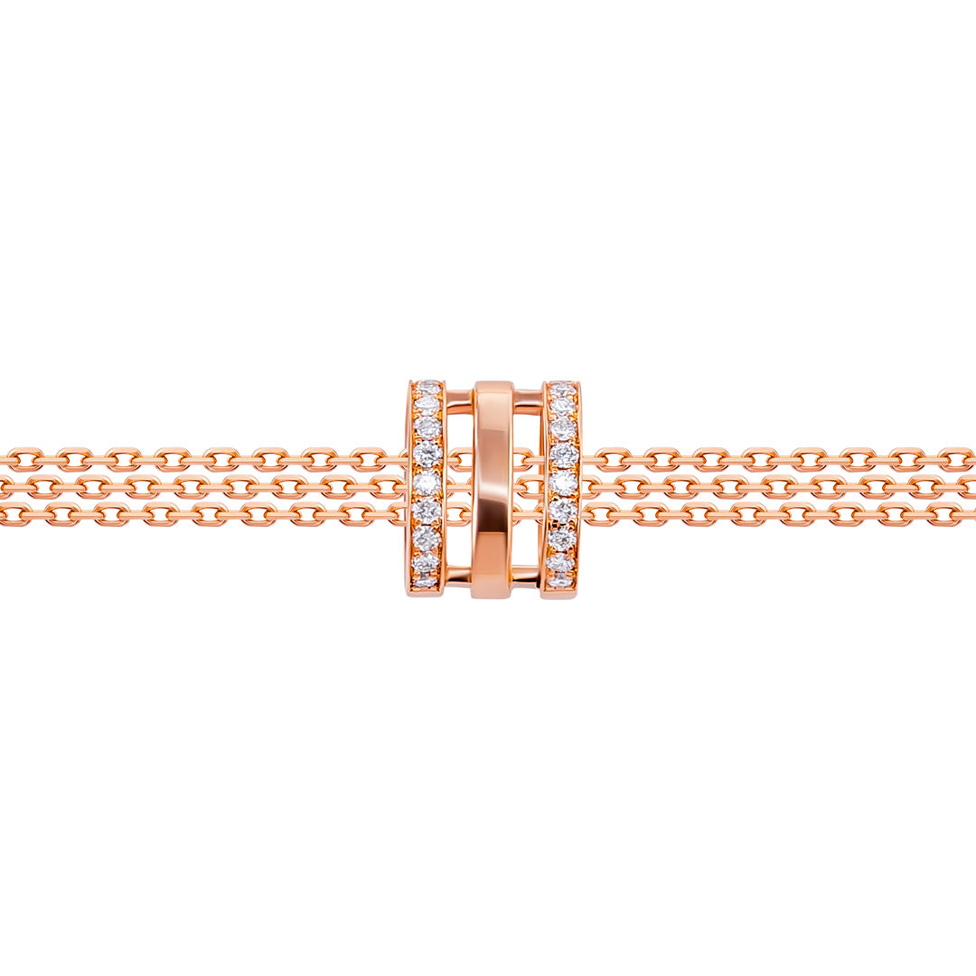 Wid Rose Gold Diamond Single Bracelet - Samra Jewellery - Diamond Jewellery - WID