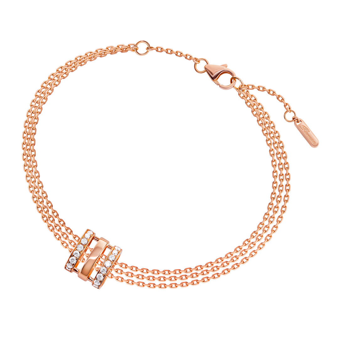 Wid Rose Gold Diamond Single Bracelet - Samra Jewellery - Diamond Jewellery - WID
