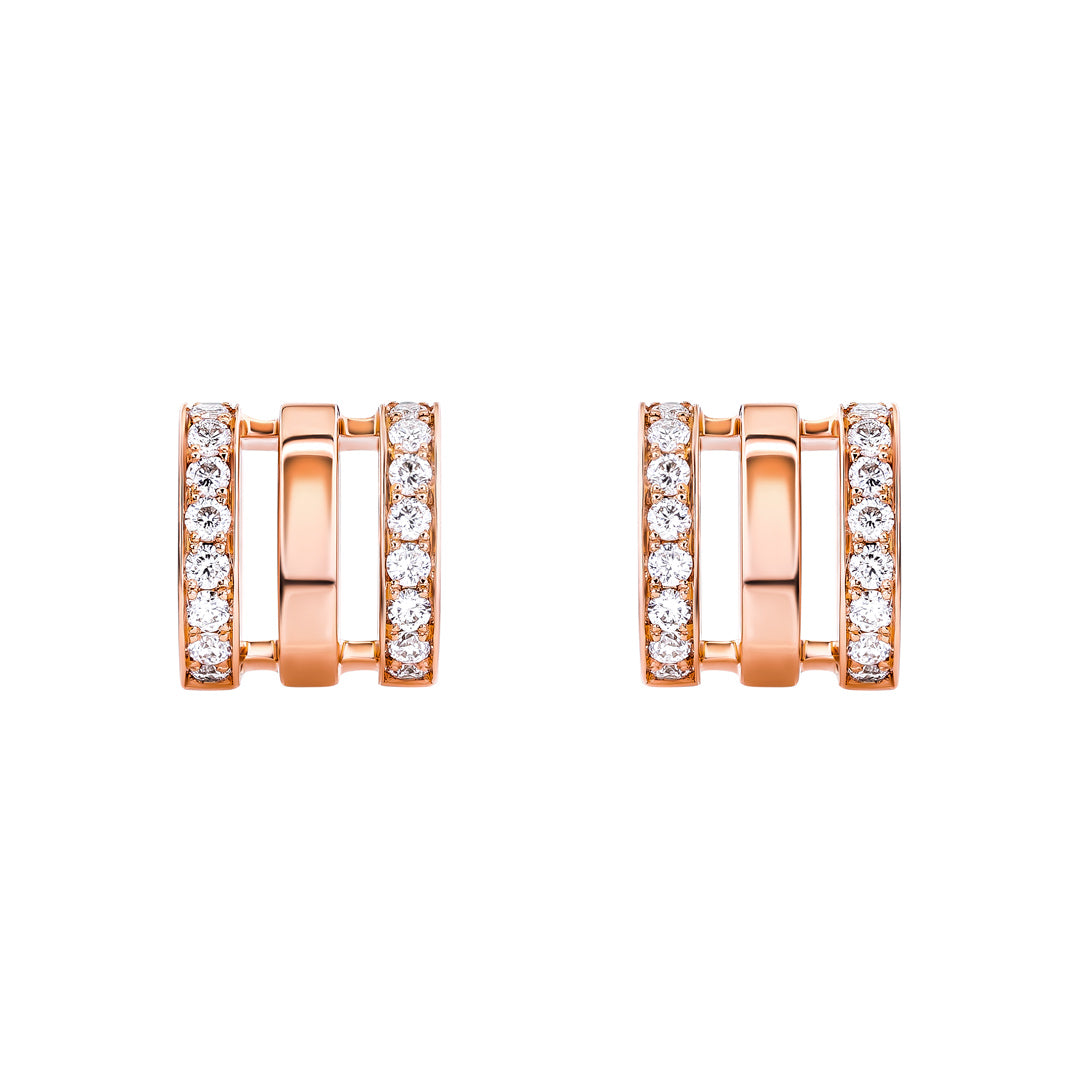 Wid Rose Gold Diamond Stud Earrings - Samra Jewellery - Diamond Jewellery - WID