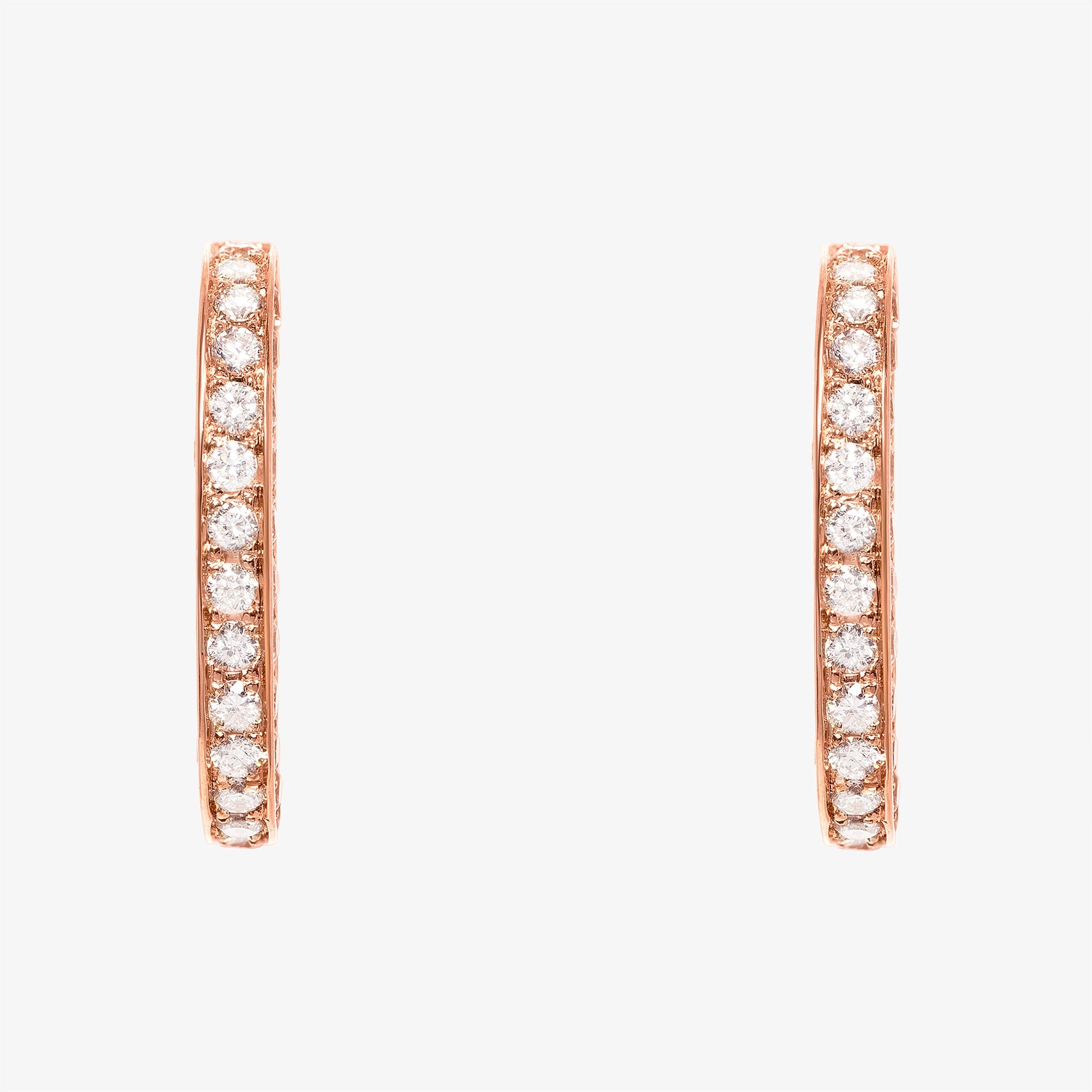 Wid Rose Gold Diamond Single Earrings