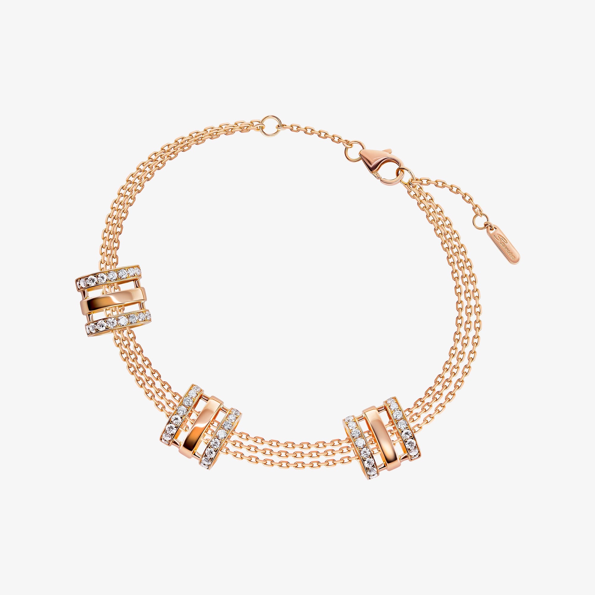 Wid Rose Gold Diamond Bracelet