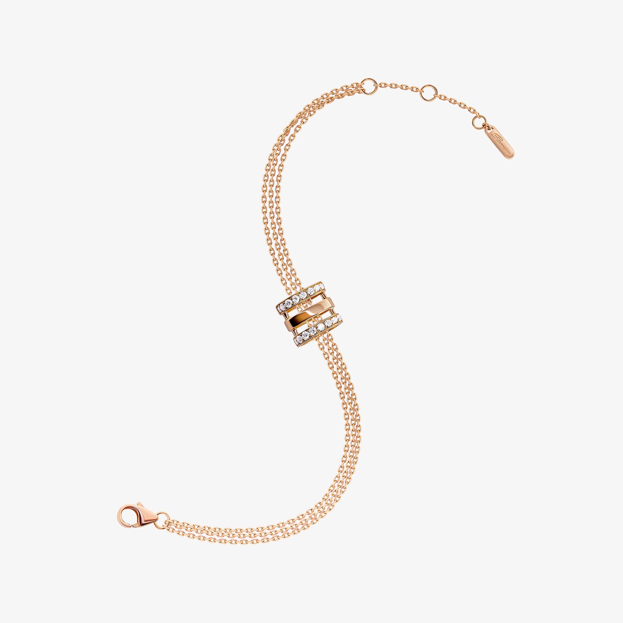 Wid Rose Gold Diamond Single Bracelet