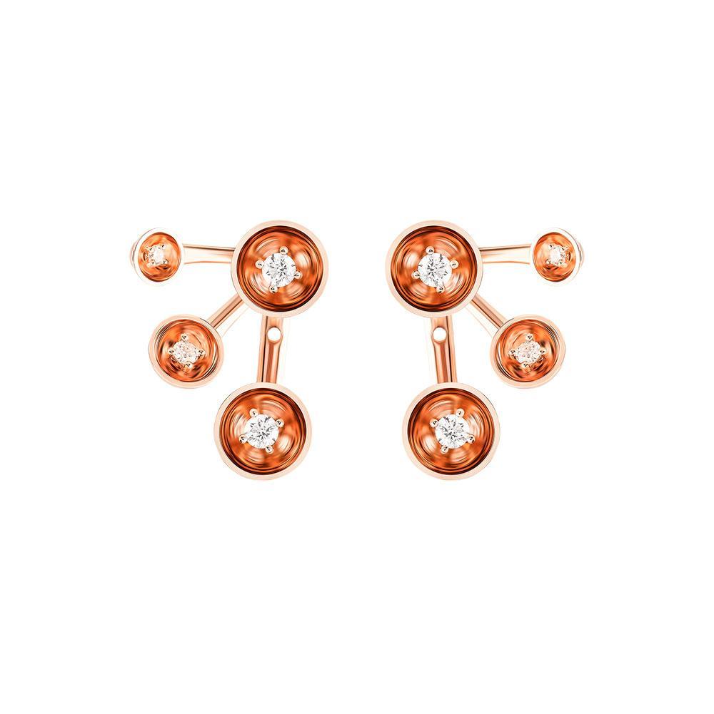 Bint Al Matar Rose Gold Earrings - Samra Jewellery - Diamond Jewellery - BINT AL MATAR