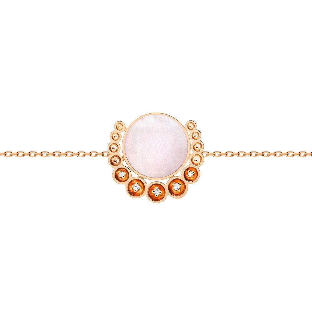 Bint Al Matar Rose Gold Mother Of Pearl Bracelet - Samra Jewellery - Diamond Jewellery - BINT AL MATAR