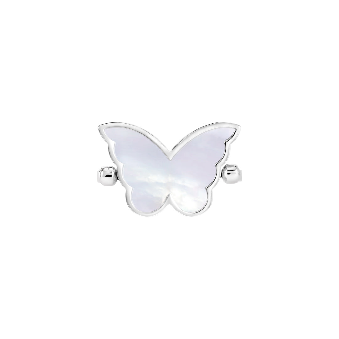 Classic Butterfly White Gold Diamond Reversible Large Ring - Samra Jewellery - Diamond Jewellery - BUTTERFLIES