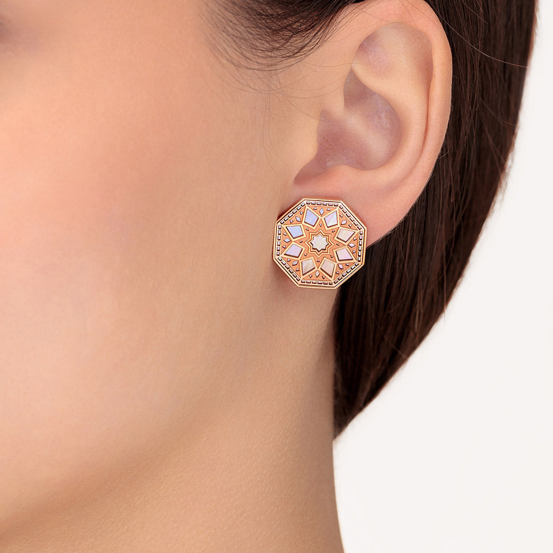 Classic Turath Large Earrings - Samra Jewellery - Diamond Jewellery - TURATH