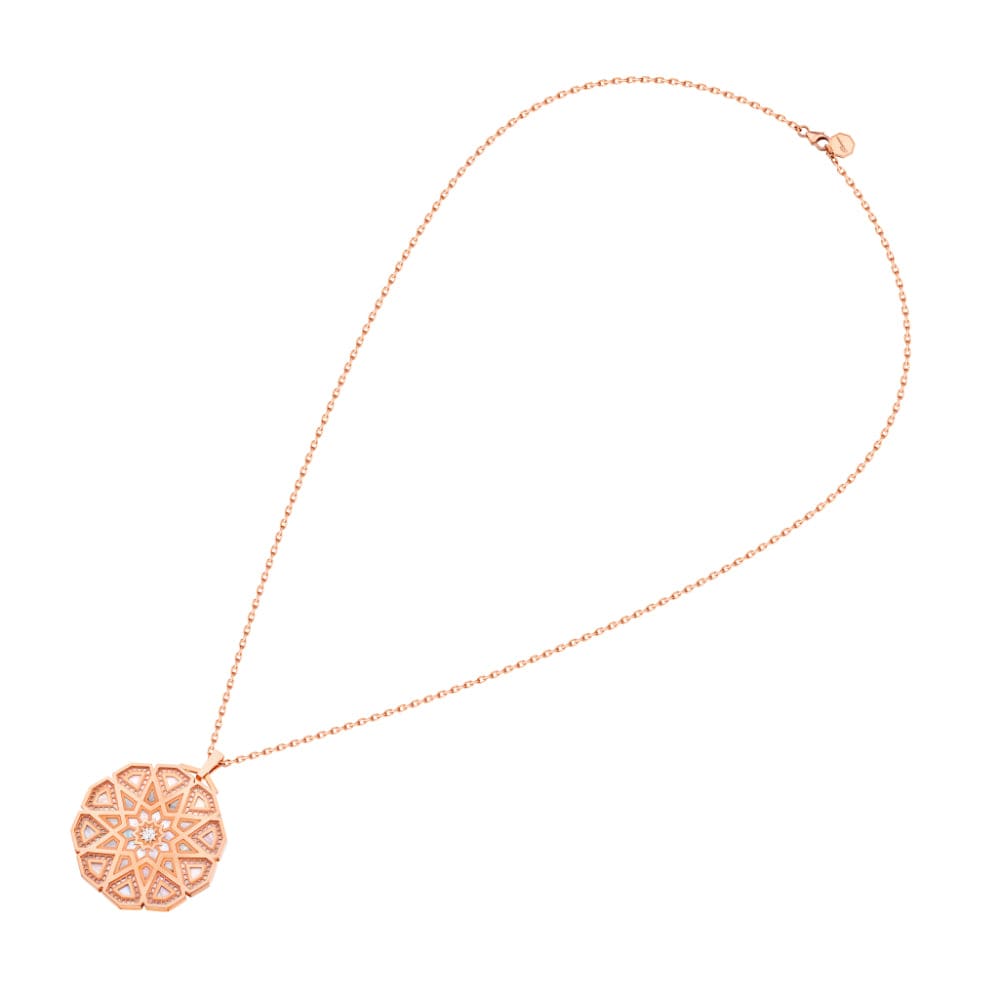 Classic Turath Medallion Necklace - Samra Jewellery - Diamond Jewellery - TURATH