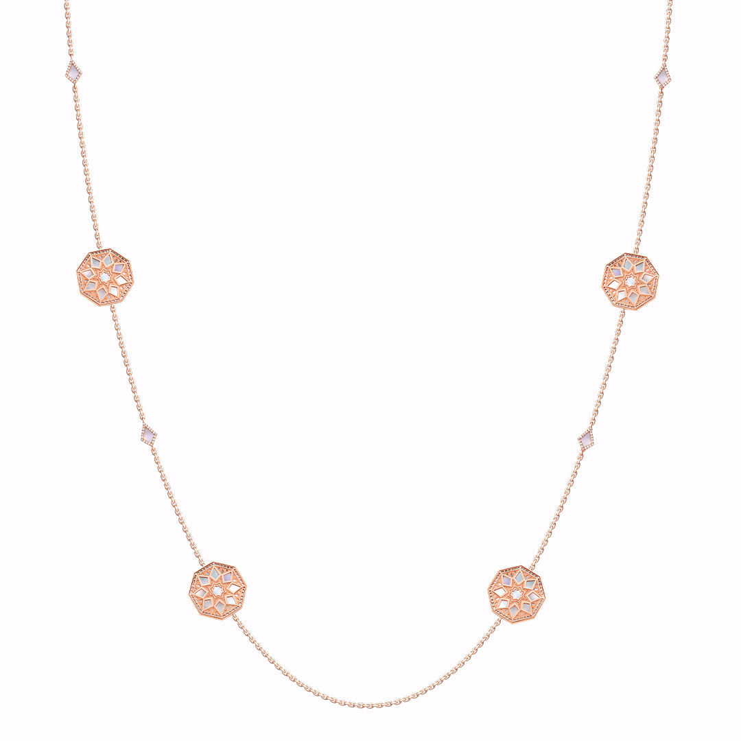 Classic Turath Sautoir Necklace - Samra Jewellery - Diamond Jewellery - TURATH