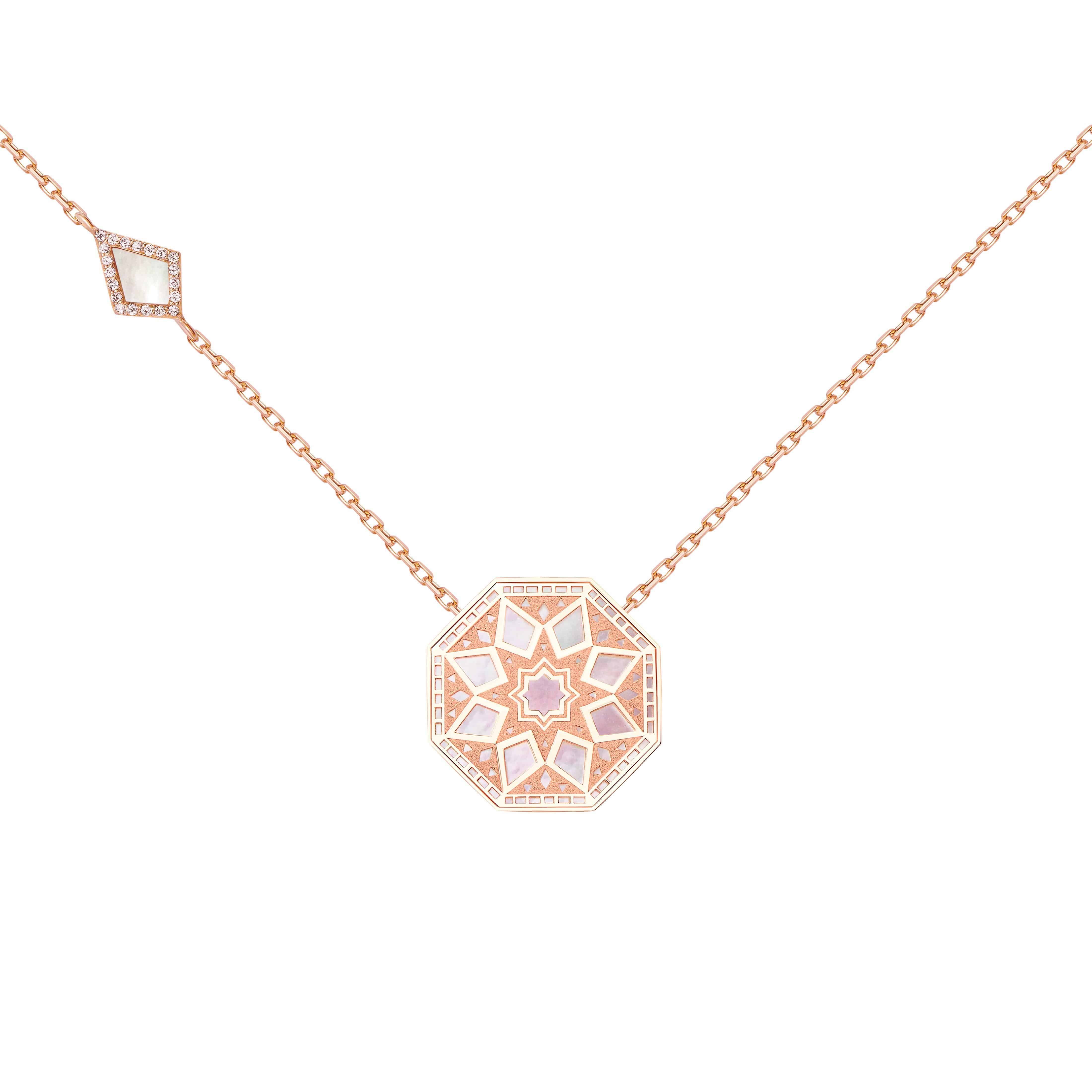 Classic Turath Small Necklace - Samra Jewellery - Diamond Jewellery - TURATH