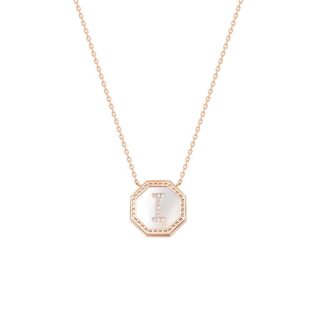 Harf Turath Letter I Necklace - Samra Jewellery - Diamond Jewellery - TURATH