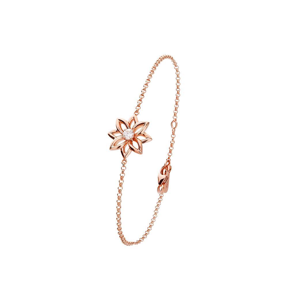 Lotus Rose Gold and Diamond Bracelet - Samra Jewellery - Diamond Jewellery - LOTUS BY SAMRA