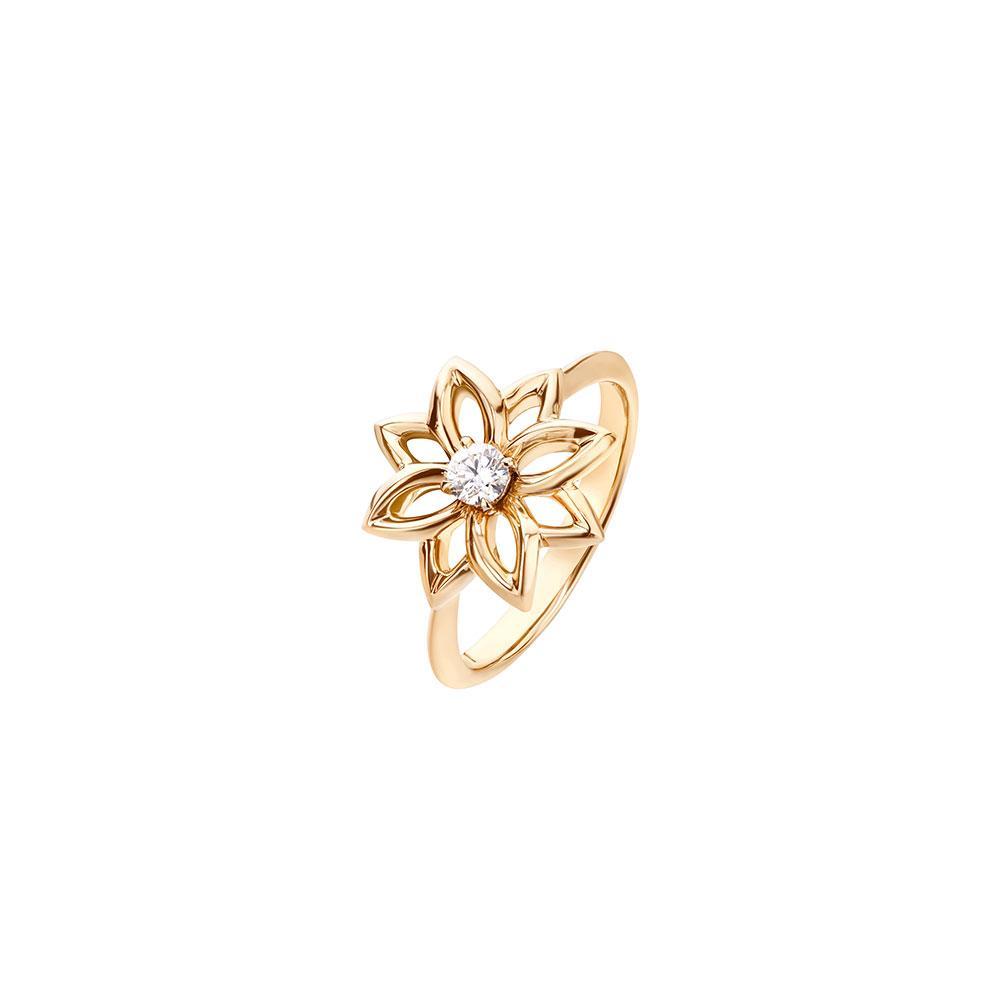 Lotus Yellow Gold and Diamond Ring - Samra Jewellery - Diamond Jewellery - LOTUS BY SAMRA